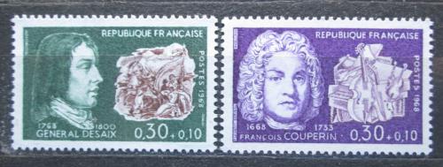Poštové známky Francúzsko 1968 Osobnosti Mi# 1617-18