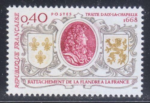 Poštová známka Francúzsko 1968 Cášský mír, 300. výroèie Mi# 1628