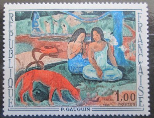 Poštová známka Francúzsko 1968 Umenie, Paul Gauguin Mi# 1635