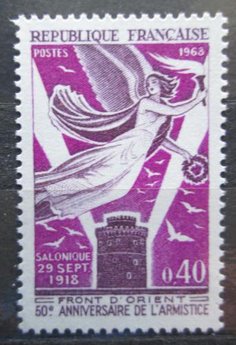 Poštová známka Francúzsko 1968 Pøímìøí s Bulharskem, 50. výroèie Mi# 1636