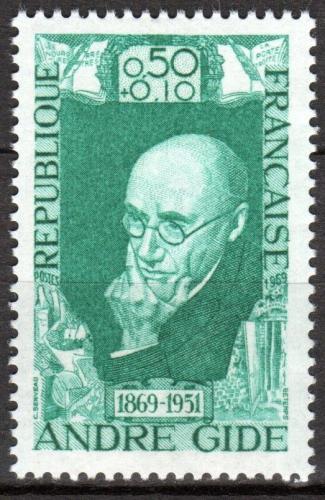 Poštová známka Francúzsko 1969 André Gide, spisovatel Mi# 1671