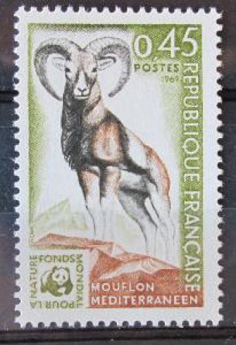 Poštová známka Francúzsko 1969 Muflon, WWF Mi# 1683