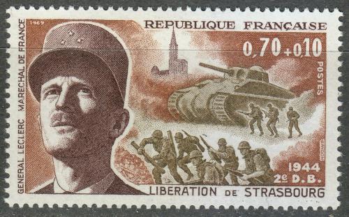 Poštová známka Francúzsko 1969 Generál Philippe Leclerc Mi# 1691