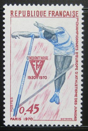 Poštovní známka Francie 1970 MS juniorù v lehké atletice Mi# 1722