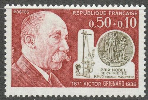 Poštová známka Francúzsko 1971 Victor Grignard, chemik Mi# 1751