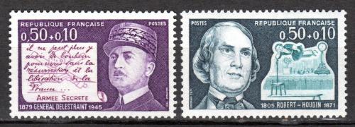 Poštové známky Francúzsko 1971 Osobnosti Mi# 1769-70
