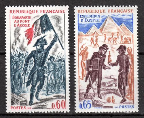 Poštové známky Francúzsko 1972 Historické události Mi# 1812-13 