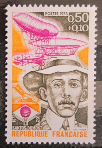 Poštová známka Francúzsko 1973 Santos Dumont, letec Mi# 1834
