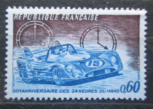 Poštová známka Francúzsko 1973 Závodní auto Mi# 1838