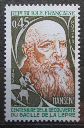 Poštová známka Francúzsko 1973 Gerhard Armauer Hansen, lékaø Mi# 1847