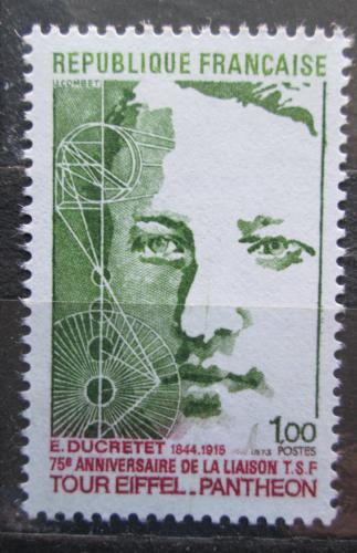 Poštová známka Francúzsko 1973 Eugene Ducretet Mi# 1849