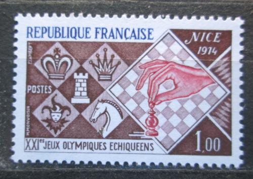 Poštová známka Francúzsko 1974 Šachová olympiáda Mi# 1878