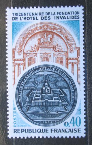 Poštová známka Francúzsko 1974 Hôtel des Invalides, 300. výroèie Mi# 1879