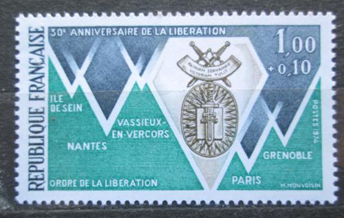 Poštová známka Francúzsko 1974 Oslobodenie mìst Mi# 1880
