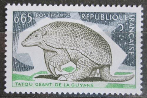 Poštová známka Francúzsko 1974 Pásovec velký Mi# 1892