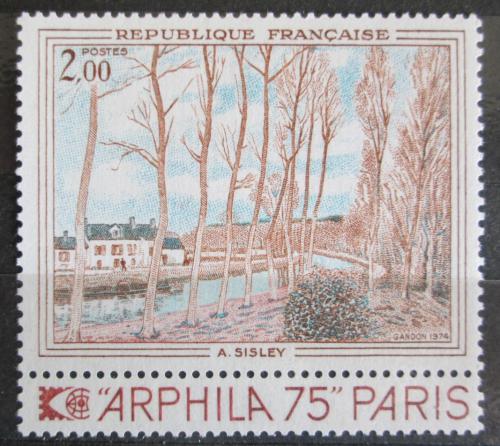Poštová známka Francúzsko 1974 Umenie, Alfred Sisley Mi# 1893