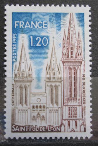 Poštová známka Francúzsko 1975 Katedrála v Saint-Pol-de-Léon Mi# 1902