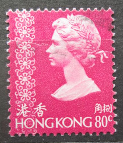 Poštová známka Hongkong 1977 Krá¾ovna Alžbeta II. Mi# 336
