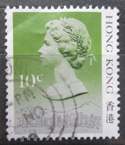 Poštová známka Hongkong 1987 Krá¾ovna Alžbeta II. Mi# 507