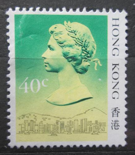 Poštová známka Hongkong 1987 Krá¾ovna Alžbeta II. Mi# 508