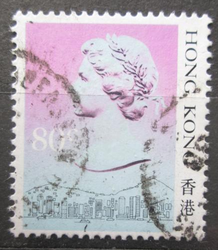 Poštová známka Hongkong 1987 Krá¾ovna Alžbeta II. Mi# 512