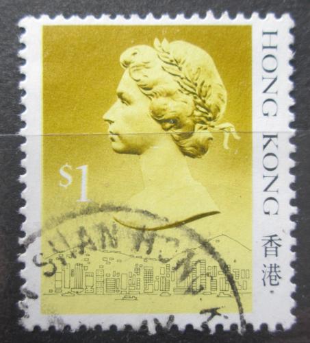 Poštová známka Hongkong 1987 Krá¾ovna Alžbeta II. Mi# 514