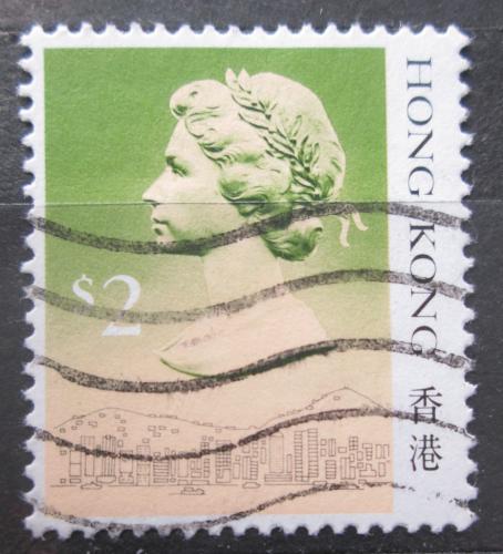 Poštová známka Hongkong 1987 Krá¾ovna Alžbeta II. Mi# 517