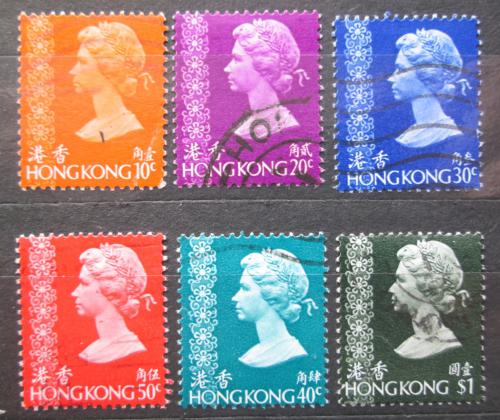 Poštové známky Hongkong 1973-76 Krá¾ovna Alžbeta II. Mi# N/N