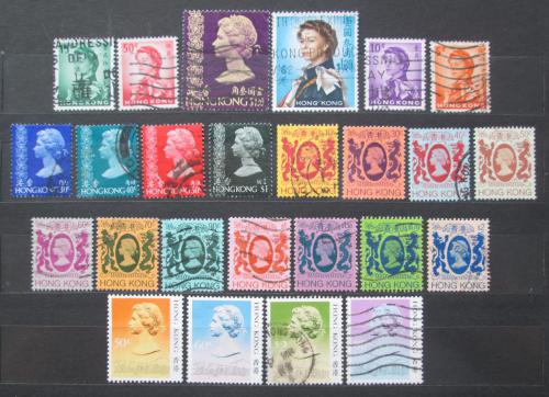 Poštové známky Hongkong 1962-95 Krá¾ovna Alžbeta II. Mi# N/N