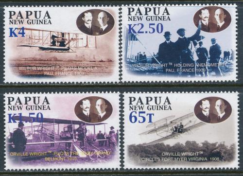 Poštové známky Papua Nová Guinea 2003 Let bratøí Wrightù Mi# 1008-11 Kat 6€