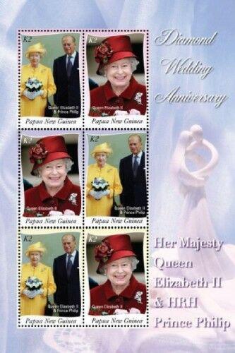Poštové známky Papua Nová Guinea 2007 Krá¾ovna Alžbeta II. Mi# 1264-69