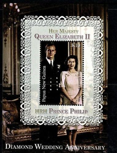 Poštová známka Papua Nová Guinea 2007 Krá¾ovna Alžbeta II. Mi# Block 47 Kat 7€