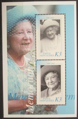 Poštové známky Papua Nová Guinea 2002 Krá¾ovna Alžbeta II. Mi# Block 23