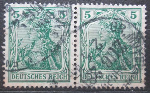 Poštové známky Nemecko 1902 Germania pár Mi# 70