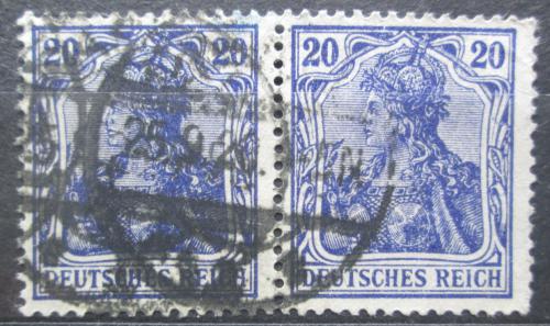 Poštové známky Nemecko 1902 Germania pár Mi# 72