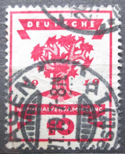 Poštová známka Nemecko 1919 Strom Mi# 107