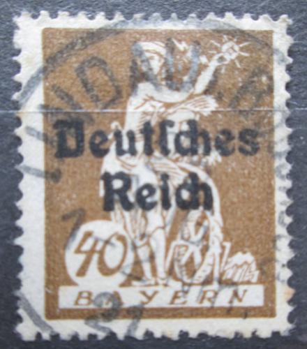 Poštová známka Nemecko 1920 Alegorie elektøiny pretlaè Mi# 124