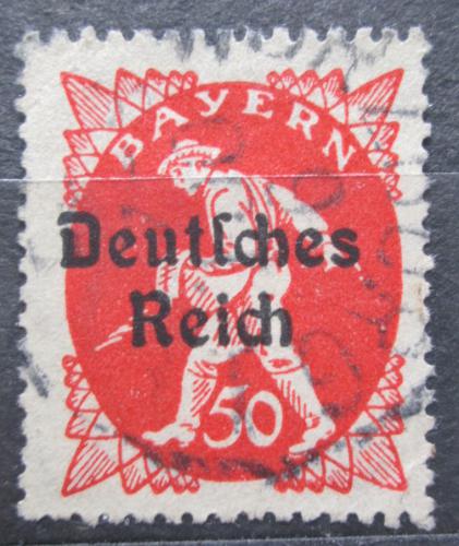 Poštová známka Nemecko 1920 Rozsévaè pretlaè Mi# 125