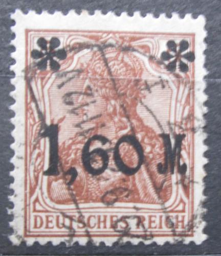 Poštová známka Nemecko 1921 Germania pretlaè Mi# 154