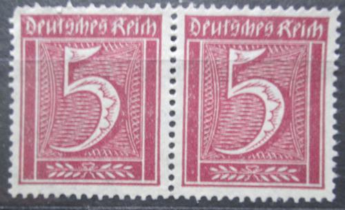 Poštové známky Nemecko 1921 Nominálna hodnota pár Mi# 158 Kat 5€
