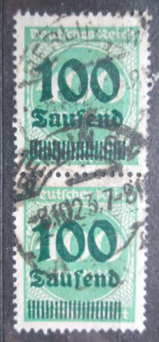 Poštové známky Nemecko 1923 Nominálna hodnota pretlaè pár Mi# 290