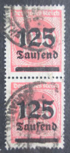 Poštové známky Nemecko 1923 Nominálna hodnota pretlaè pár Mi# 291 Kat 5€