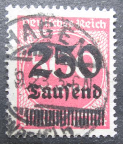 Poštová známka Nemecko 1923 Nominálna hodnota pretlaè Mi# 295
