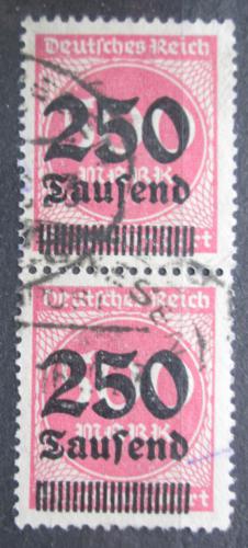 Poštové známky Nemecko 1923 Nominálna hodnota pretlaè pár Mi# 295