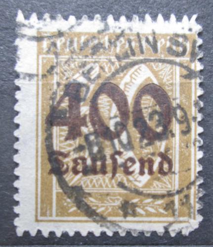 Poštová známka Nemecko 1923 Nominálna hodnota pretlaè Mi# 299 Kat 6€