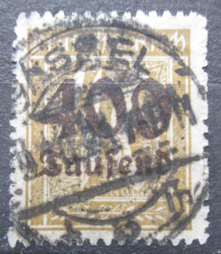Poštová známka Nemecko 1923 Nominálna hodnota pretlaè Mi# 300 Kat 6€