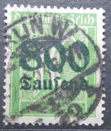 Poštová známka Nemecko 1923 Nominálna hodnota pretlaè Mi# 302 Kat 6.50€