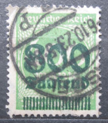 Poštová známka Nemecko 1923 Nominálna hodnota pretlaè Mi# 306 Kat 5€