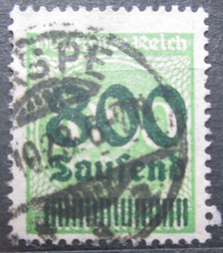 Poštová známka Nemecko 1923 Nominálna hodnota pretlaè Mi# 308