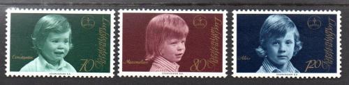 Poštové známky Lichtenštajnsko 1975 Princové Mi# 620-22 Kat 5€